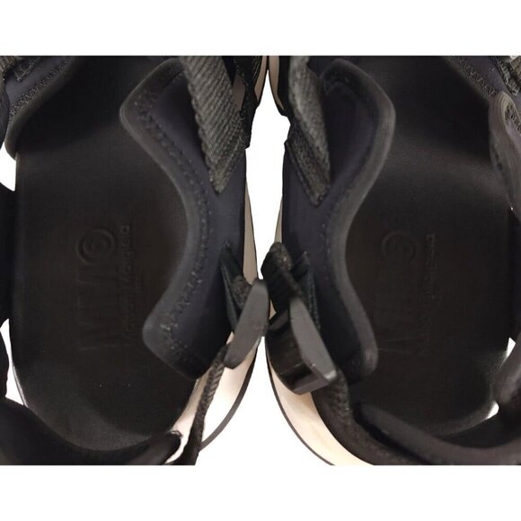 MM6 Maison Margiela Platform Bucket Sandals 36 6 Black White - Picture 6 of 7